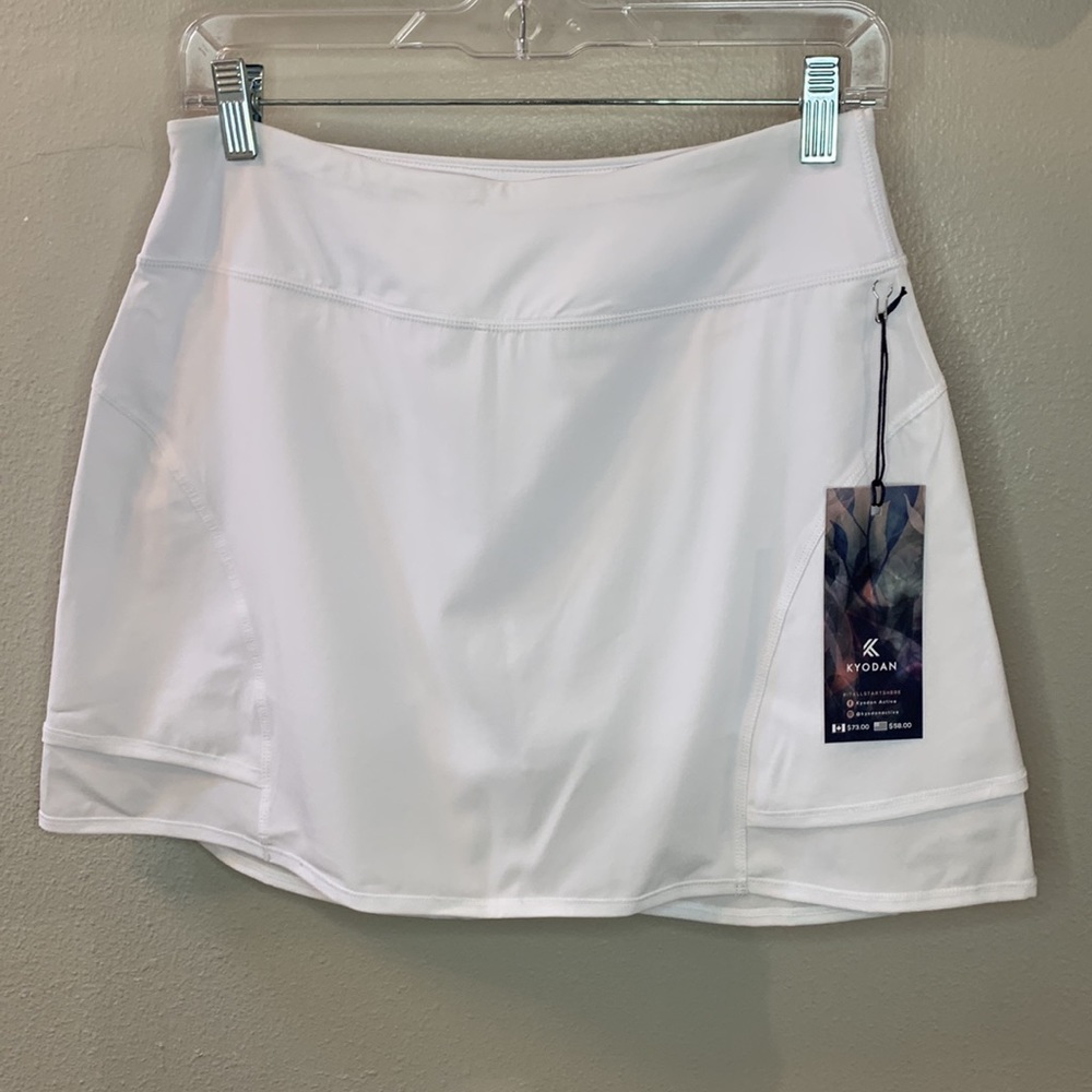 Kyodan White Womens Tennis Athletic Skirt New With Tags (NWT) small